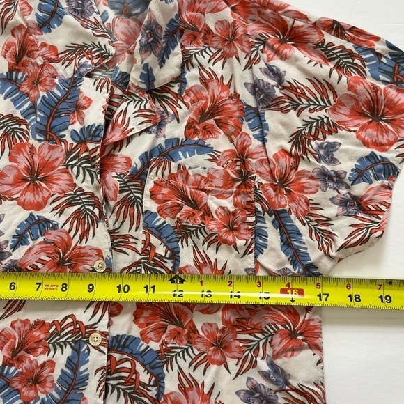 Aritzia Wilfred Free Crop Button Down Shirt Size XXS Floral - Picture 7 of 8